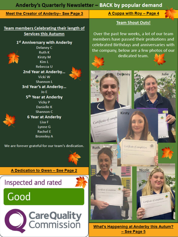 Download the Anderby Care Autumn 2024 newsletter