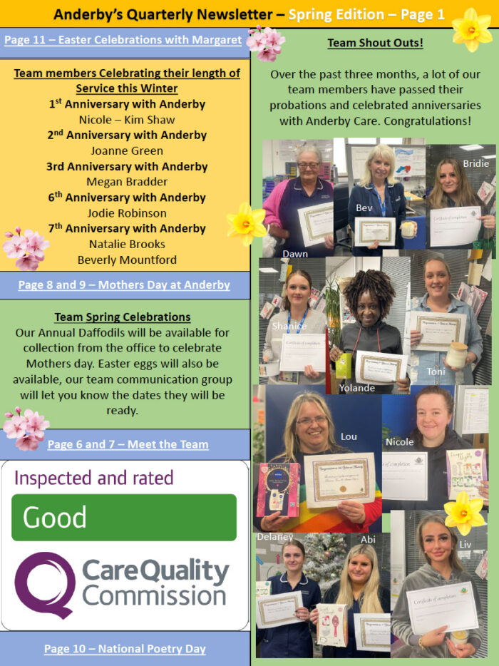Download the Anderby Care Summer 2025 newsletter