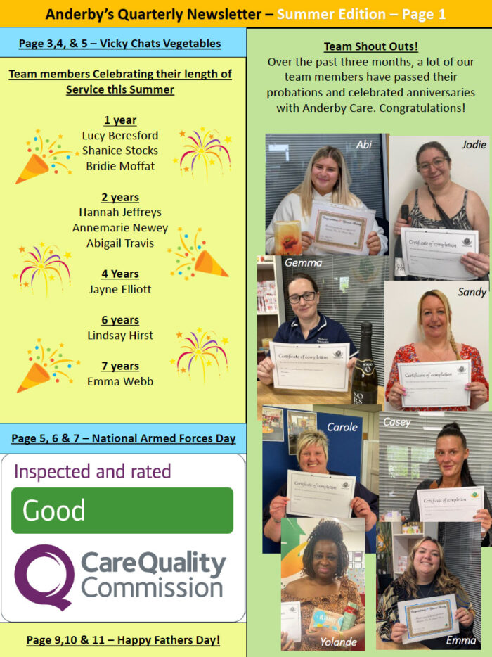 Download the Anderby Care Summer 2025 newsletter